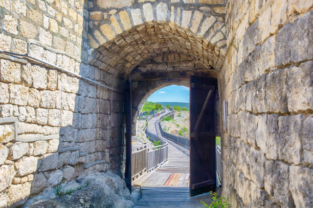 The remains of an ancient fortress of Ovech located east of the town of Provadia, Bulgaria