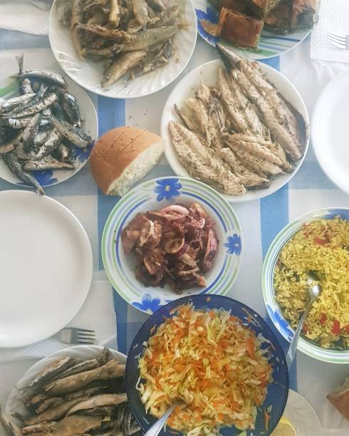 istock Seafood meal in Greece 2153500600