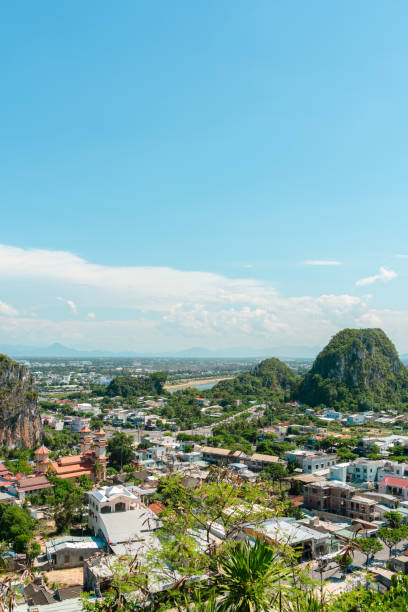istock Panoramic city view from The Marble Mountains in Da Nang, Vietnam 2153500814