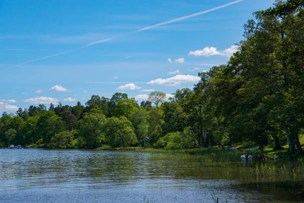 istock Scenic view of lake against sky 2153513294
