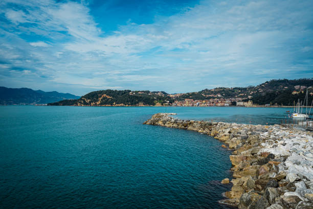 Lerici landscape during the morning (La Spezia, Liguria, Italy)
