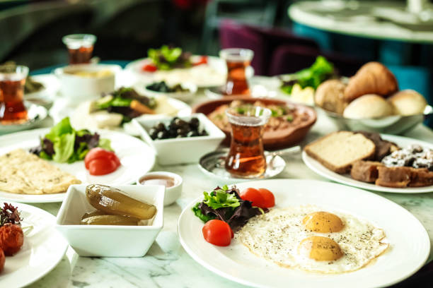 istock Assorted Plates of Delicious Food on a Table 2153521776