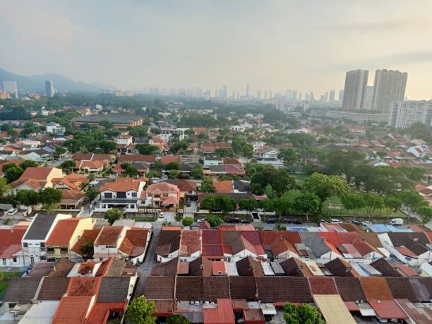 istock High angle view of Penang city, Malaysia 2153524352