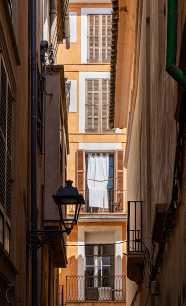 istock Residential buildings old town Palma Majorca 2153526873