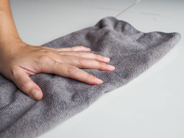 istock Mop or wipe the floor with a cloth. 2153527382