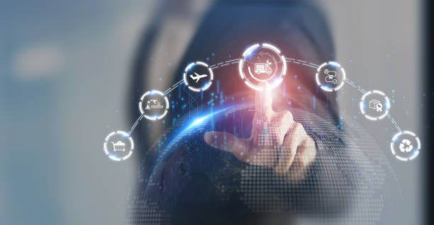 istock Green and sustainable supply chain technology concept. Integration of environmentally friendly practices into the supply chain process, from sourcing raw materials to delivering products to customer. 2153529163