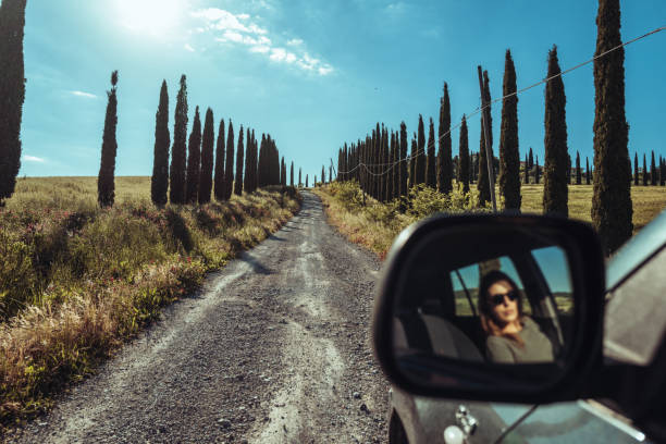 Tuscany iconic view: country landscape in Grosseto province near Magliano