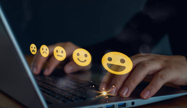 istock Customer review satisfaction feedback survey concept. User give rating to service excellent experience, Client evaluate quality of service reputation ranking of business. 2153533973