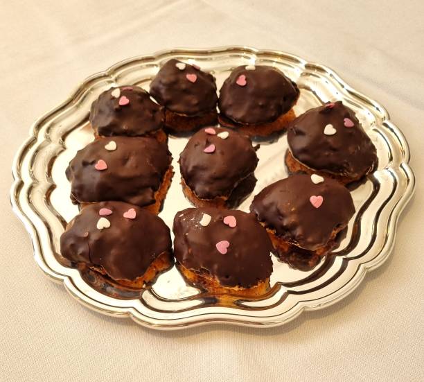 istock A silver plate with 9 homemade Sara Bernard cakes 2153535202