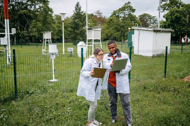 istock Young scientists doing research in nature about weather 2153541959