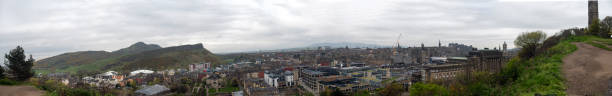 Panorama of Edinburgh as seen from Edinburgh Castle