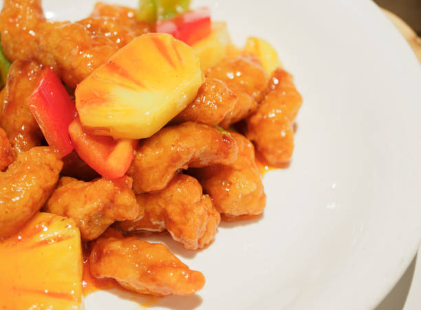 istock Chinese Food: Sweet and Sour Pork with Pineapple 2153545313