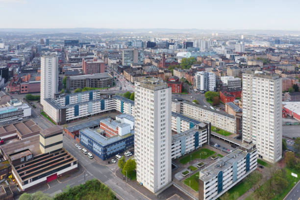 istock High rise council flats in Glasgow city 2153547641