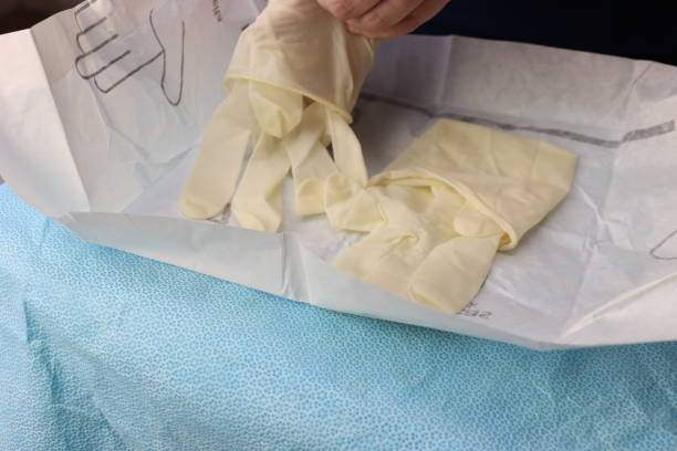 istock Close up of a sterile glove pack above a sterile surface 2153582525