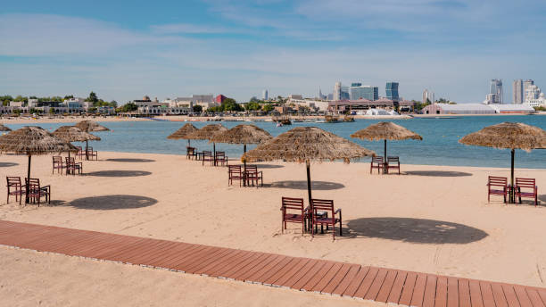 istock Katara family beach in Doha 2153585414