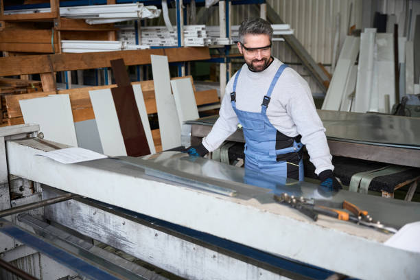 istock Professional works in a modern window production 2153595871