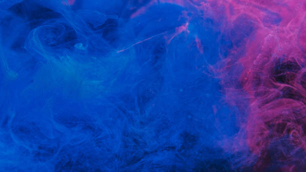 istock Glitter mist texture color smoke blue pink ink 2153597787