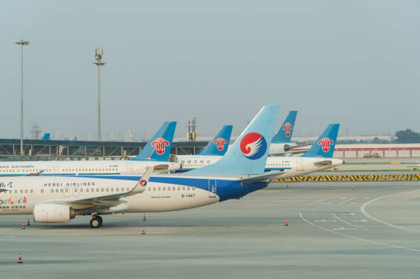 2024.05.10, Beijing, China. Beijing Daxing International Airport, Airport Tarmac and Peripheral Runway.