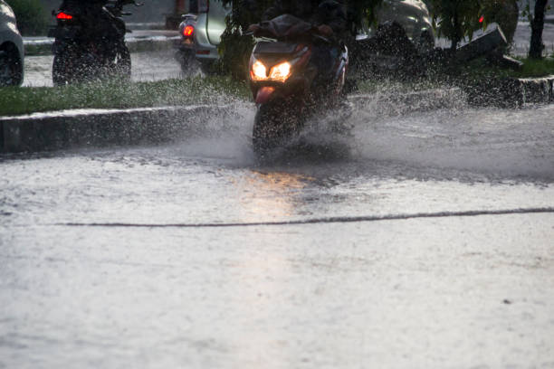 istock Flood on the asphalt road 2153608553