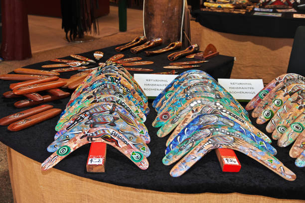 Kuranda, Australia - 05 Jan 2019: The gifr shop in Kuranda, Cairns, Australia