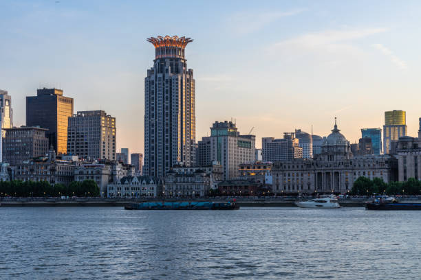 istock Scenery of shanghai at dusk. 2153625031