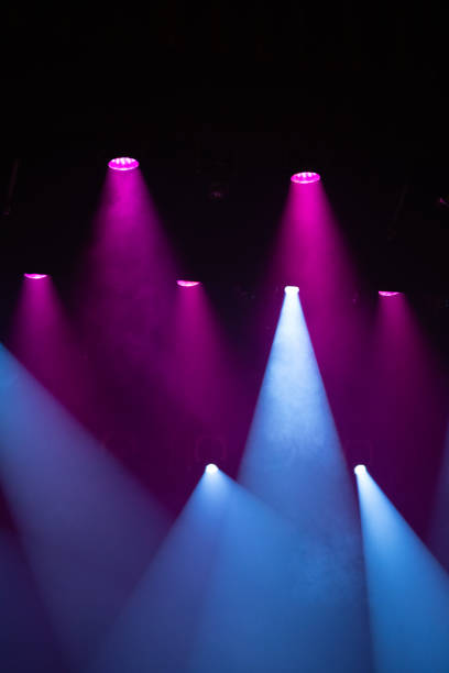 istock Blue and purple stage lights at a concert.. 2153628715