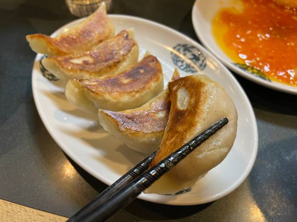 istock grilled dumplings with plenty of gravy 2153630435