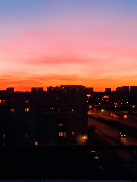 istock Sunset in the city 2153635550