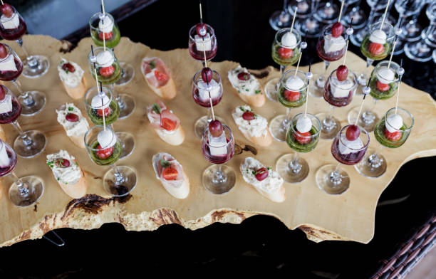 istock Set of beautiful canapes 2153636707