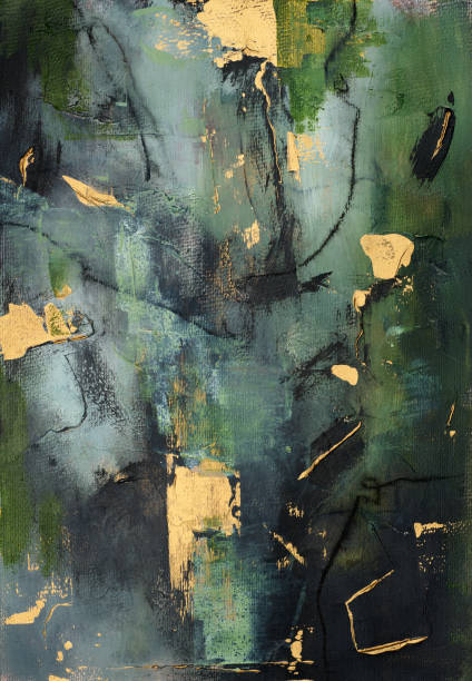 istock Abstract multicolor painting wtih grunge texture on canvas. Artwork mix brush stroke, splash color and oil, acrylic paint element. Modern contemporary art  for wallpaper background 2153641902