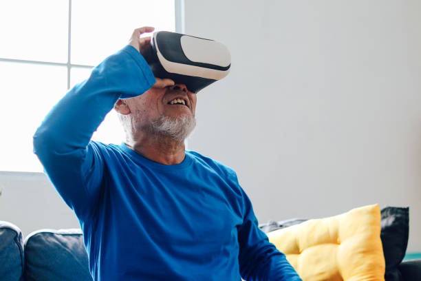 istock Senior Man Enjoy Playing Games 2153642100