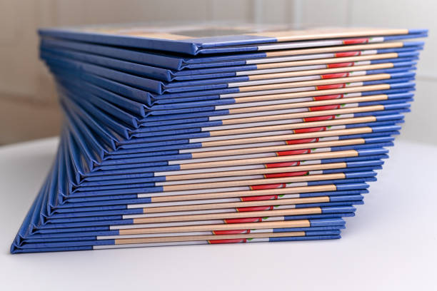 istock a stack of photo albums. 2153642562