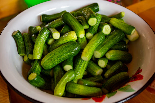istock A bowl of cucumbers is sitting on a table 2153643332