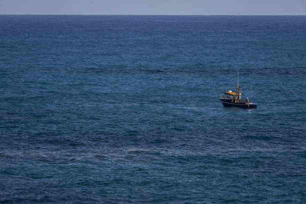 Fishing boat in the Atlantic Ocean Gran Canaria