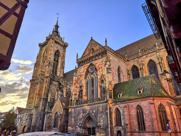 St. Martin’s church in Colmar, called Collégiale Saint Martin. Completed in 1365, it is an example of Alsatian gothic architecture.