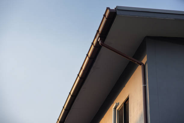 istock A roof with a gutter and a pipe 2153651720