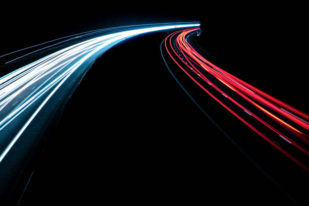 istock Night Highway Cars Light Speed 2153652827