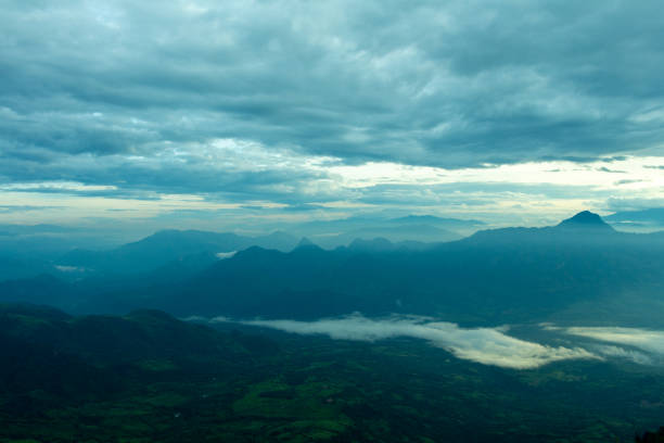 Panorama of the Andes Mountains from the Cerro las Nubes, Mount of the Clouds, in Jerico, Jericó, Antioquia, Colombia.