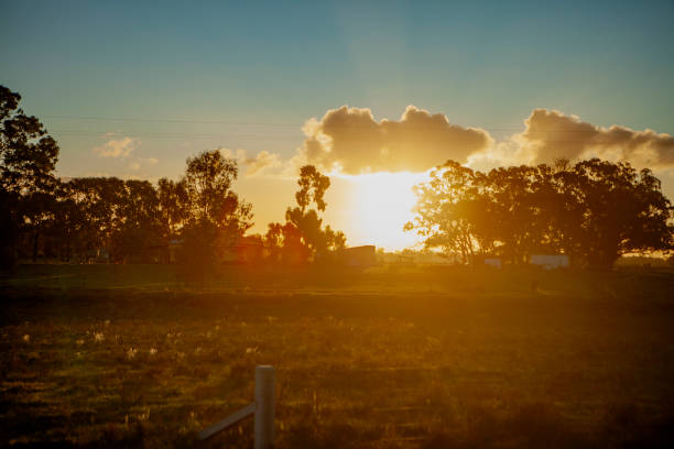 Sunset in rural New South Wales, Australia