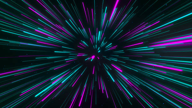 istock Abstract geometric background of radial lines. Dataflow tunnel. Explosive star. Movement effect. Background. 3D 2153656647