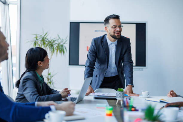 istock Professional business meeting in progress 2153656855