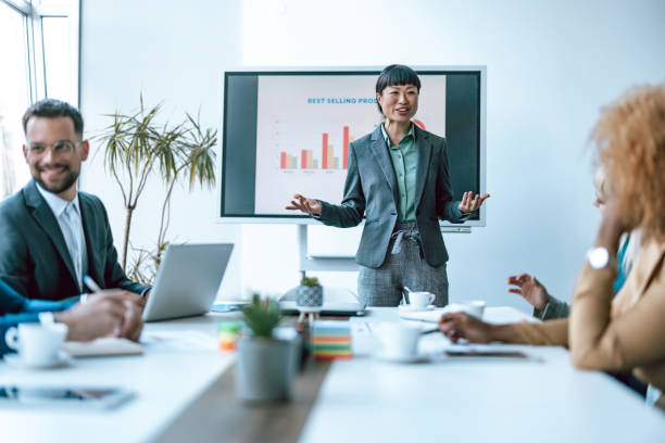 istock Professional team meeting in office 2153656954