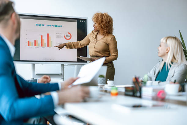 istock Professional presentation at a business meeting 2153656964