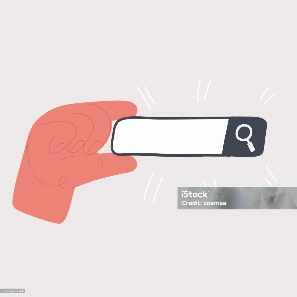 Search Tab Vector Vector Illustration Of Searching Concept Use Search Tab Panel Stock ...