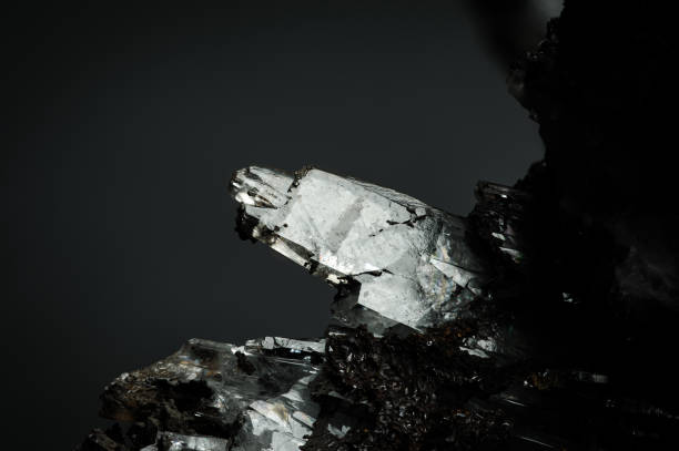 istock Baryte crystal macro photography 2153659771