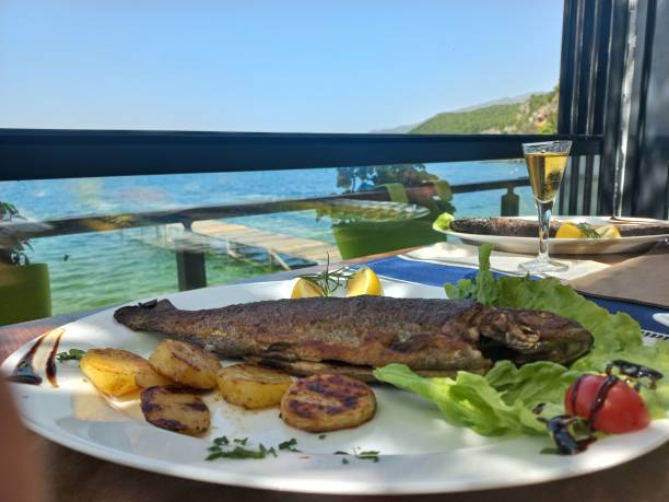istock lunch at a cafe on the beach 2153661587