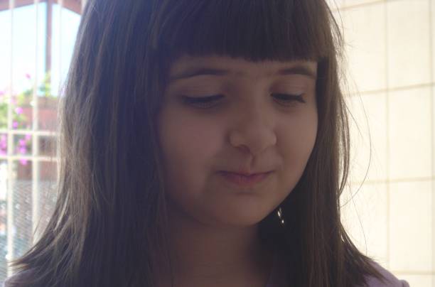 Portrait of a Girl Looking at the Camera