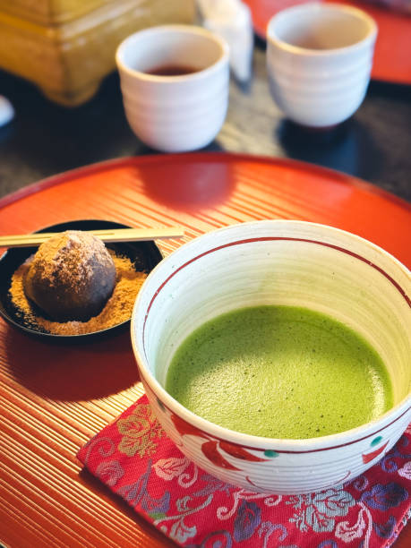 istock Traditional Japanese Matcha Tea and Sweet 2153664165