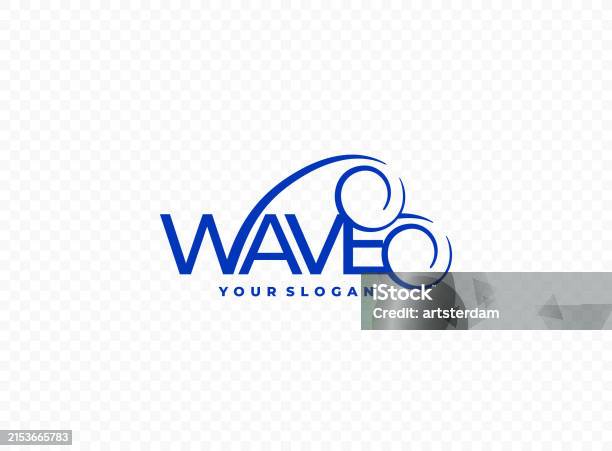 Wave Word Background Word Wave With Abstract Wave Lines Vector Design Stock Illustration ...