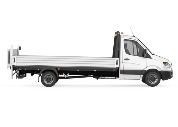 istock Flatbed Truck Isolated 2153670560